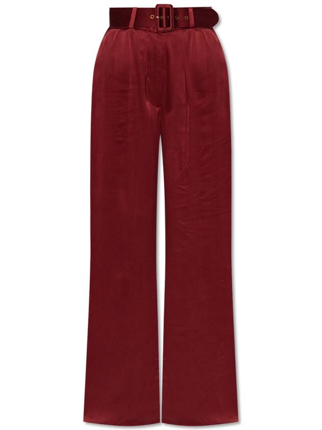 Zimmermann Silk Pants, Women's, Red - ZIMMERMANN - BALAAN 1