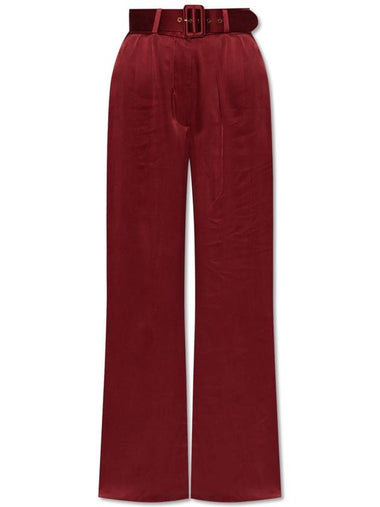 Zimmermann Silk Pants, Women's, Red - ZIMMERMANN - BALAAN 1