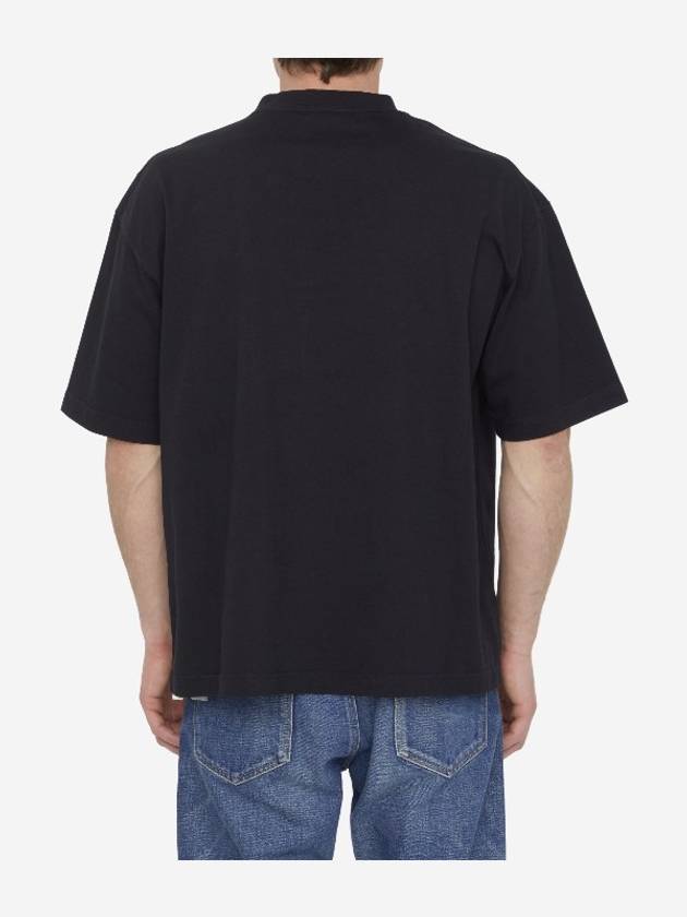 Cities Paris Logo Medium Short Sleeve T-Shirt Black - BALENCIAGA - BALAAN 9