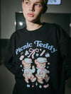 DTP Picnic Teddy Sweatshirt Black - CPGN STUDIO - BALAAN 2