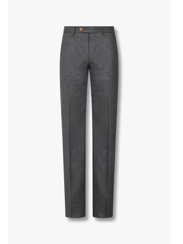 Men s Solid Wool Criss Pants Charcoal - BRUNELLO CUCINELLI - BALAAN 1