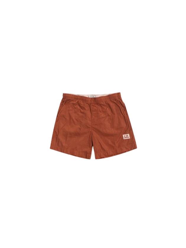 Logo Patch Swim Shorts Orange - CP COMPANY - BALAAN 1