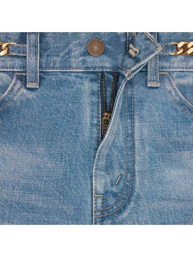 Kitty Pismo Wash Denim Straight Jeans Blue - CELINE - BALAAN 3