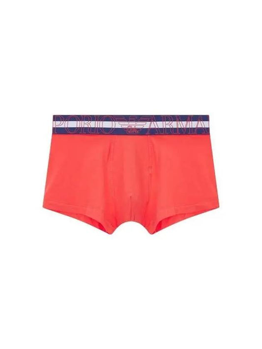 Men s Wide Logo Band Drawn Red 271092 - EMPORIO ARMANI - BALAAN 1