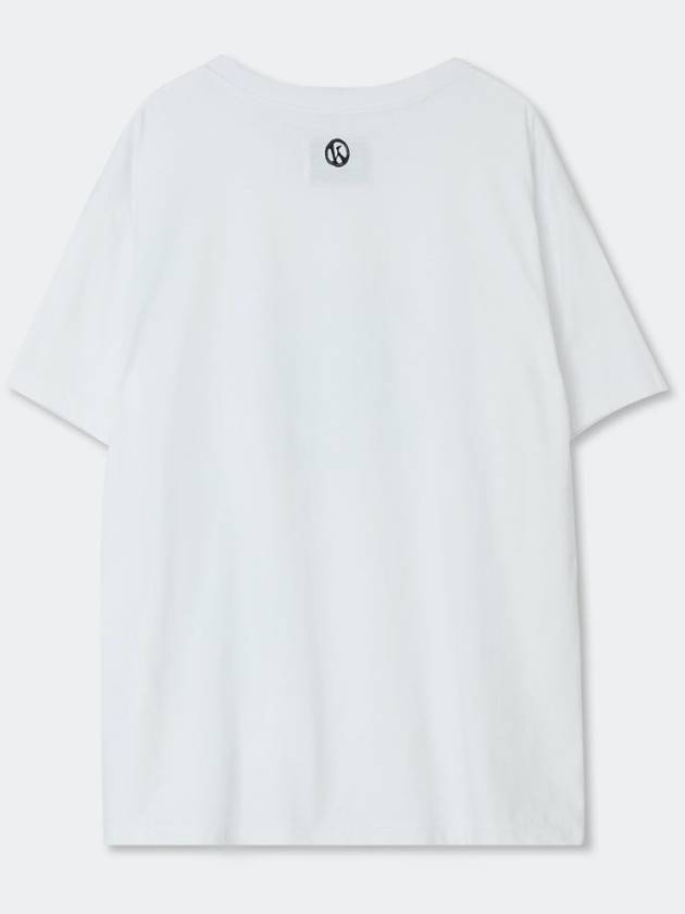 Blow Wind Print T Shirt_White_W - KINETO - BALAAN 4