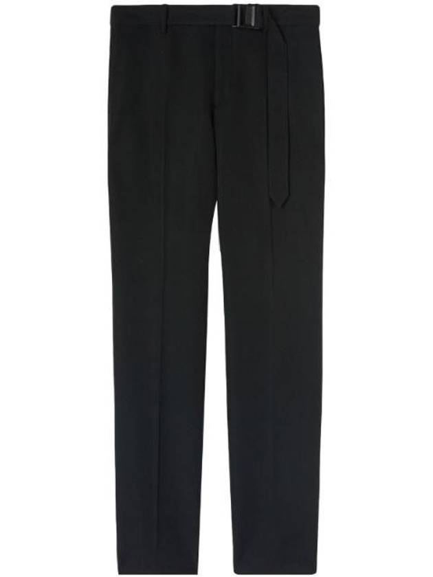 Buckle Dry Wool Slim Pants Black - OFF WHITE - BALAAN 1