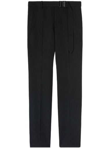 Buckle Dry Wool Slim Pants Black - OFF WHITE - BALAAN 1