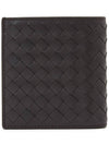 Intrecciato Small Folder Half Wallet Brown - BOTTEGA VENETA - BALAAN 3