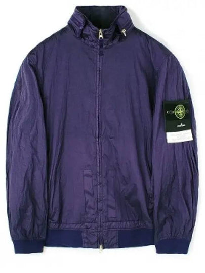 Men's Logo Patch Nylon Metal Zip-up Jacket Ink Blue - STONE ISLAND - BALAAN 2