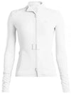 Women's Golf Featherweight Full Zip-Up Jacket White - G/FORE - BALAAN 2