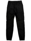 Banding Waist Tapered Cargo Straight Pants Black - STONE ISLAND - BALAAN 3