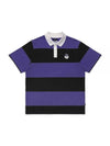 Wiz Collection Wizard Stripe Short Sleeve T-Shirt PURPLE M3313LTS02PUR - MALBON GOLF - BALAAN 1