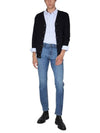 Samuel V-Neck Wool Cardigan Blue - A.P.C. - BALAAN 3