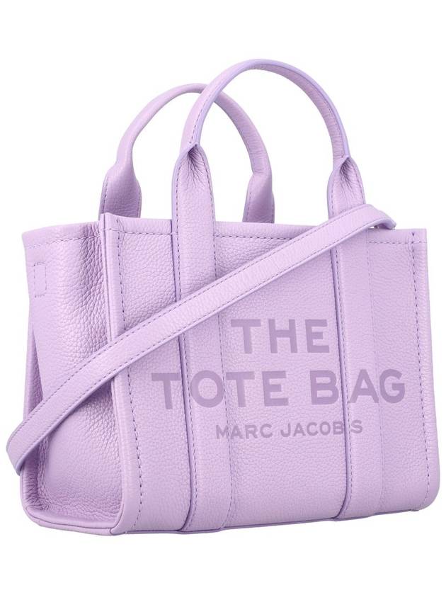 Small Leather Tote Bag Purple - MARC JACOBS - BALAAN 3