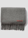 muffler scarf oversized light gray - ACNE STUDIOS - BALAAN 4