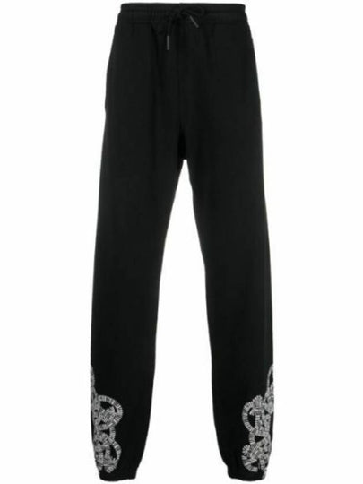 Training Logo Print Jogger Track Pants Black - MARCELO BURLON - BALAAN 2