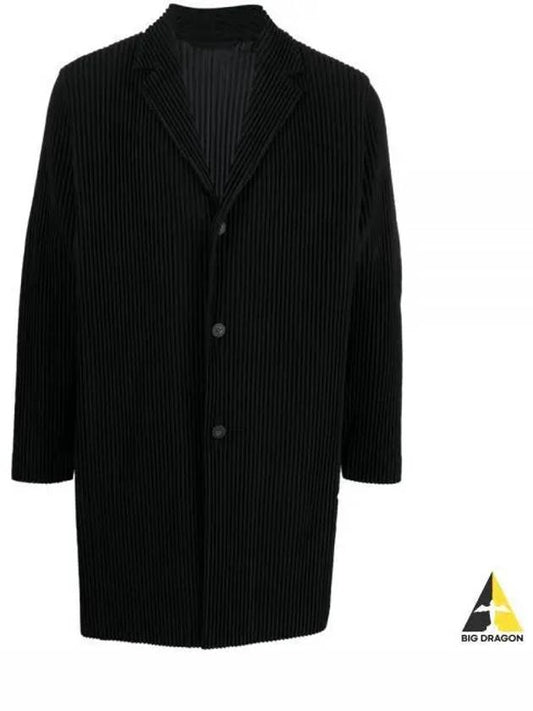 Homme Pleated Pleated Basic Single Coat Black - ISSEY MIYAKE - BALAAN 2