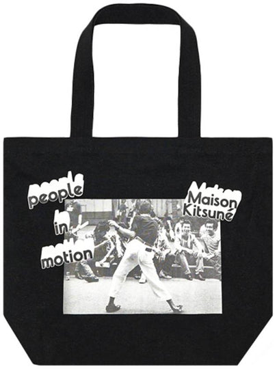 Oly Photogram Classic Tote Bag Black - MAISON KITSUNE - BALAAN 2