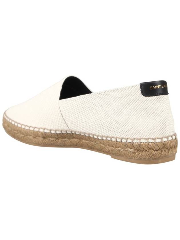 Logo Monogram Espadrilles Beige - SAINT LAURENT - BALAAN 3