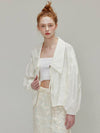 Shining collar nylon Jacket_Ivory - OPENING SUNSHINE - BALAAN 1