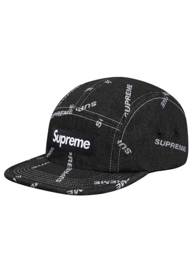 denim logo camp cap black DENIM LOGO CAMP CAP black - SUPREME - BALAAN 1