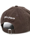 Logo Cotton Ball Cap Brown - PALM ANGELS - BALAAN 3