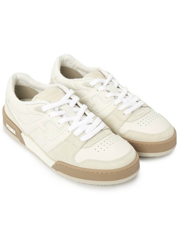 Match FF Logo Low Top Sneakers White - FENDI - BALAAN 4