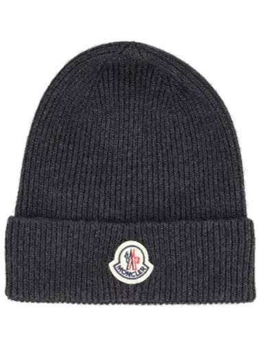 logo beanie black - MONCLER - BALAAN 1