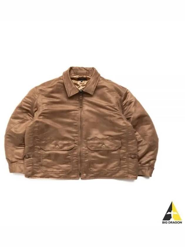 G8 Jacket Khaki Polyester Fake Suede 23F1D062 NQ231 CT253 - ENGINEERED GARMENTS - BALAAN 1