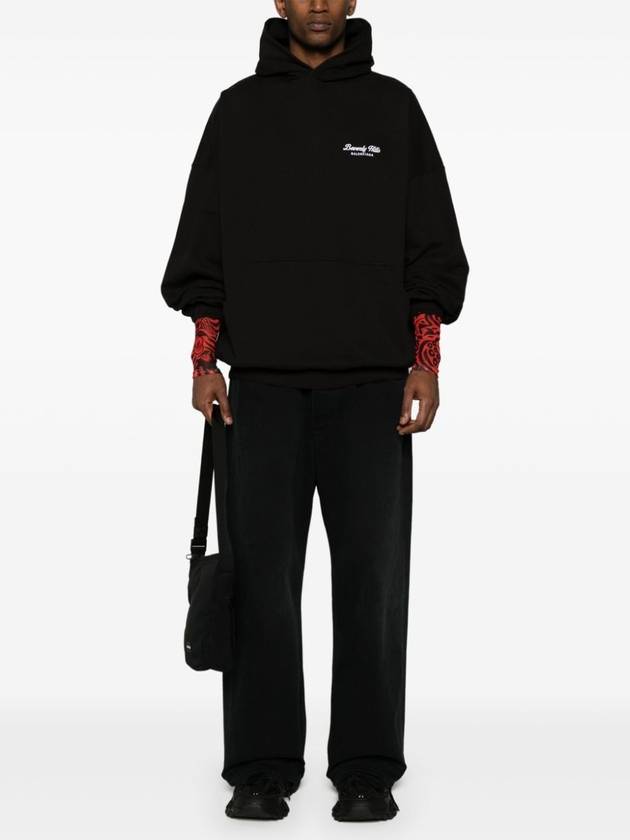 Beverly Hills Embroidered Hoodie Black - BALENCIAGA - BALAAN 3