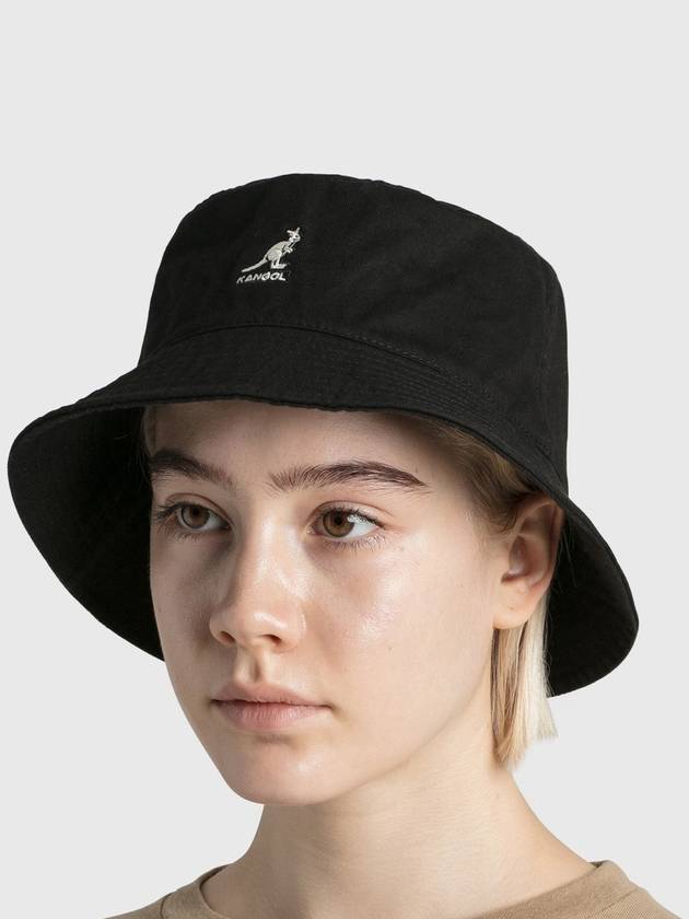 Washed Bucket Hat Black - KANGOL - BALAAN 6