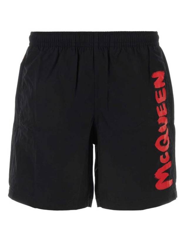 24FW Short Pants 6600604419Q 1074 Black - ALEXANDER MCQUEEN - BALAAN 1