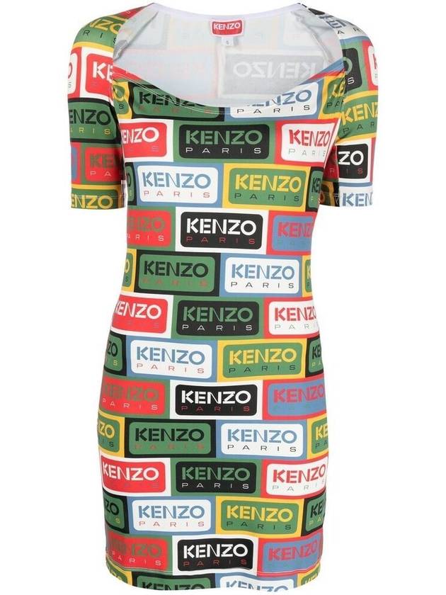 Bodycon Dress 'Kenzo Labels' - KENZO - BALAAN 1