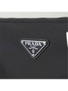 Triangle Logo Re-Nylon Saffiano Leather Shoulder Bag Black - PRADA - BALAAN 8