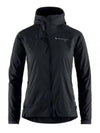 Women's Nal Hooded Windbreaker Black - KLATTERMUSEN - BALAAN 2