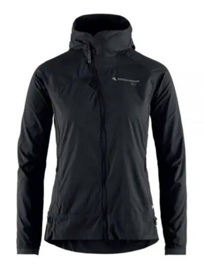 Women's Nal Hooded Windbreaker Black - KLATTERMUSEN - BALAAN 2