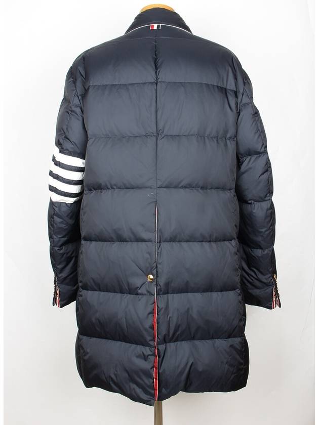 Diagonal armband padded coat navy 2 100 - THOM BROWNE - BALAAN 2