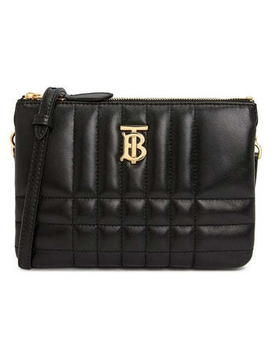 Quilted Lola Double Pouch Shoulder Bag Black - BURBERRY - BALAAN 1