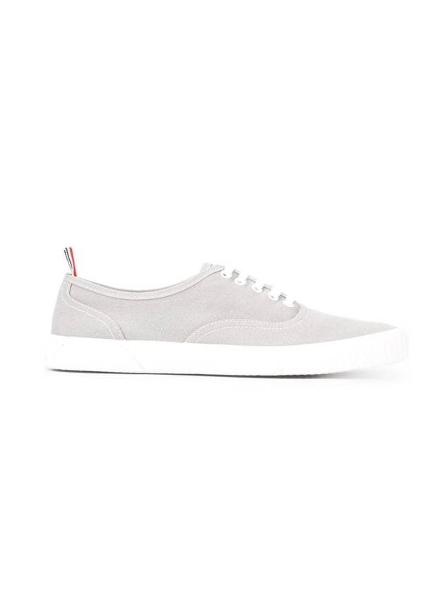 Rubber Sole Heritage Canvas Low Top Sneakers Grey - THOM BROWNE - BALAAN 1