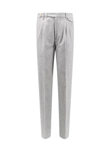 Flap Pocket Straight Pants Grey - BRUNELLO CUCINELLI - BALAAN 1