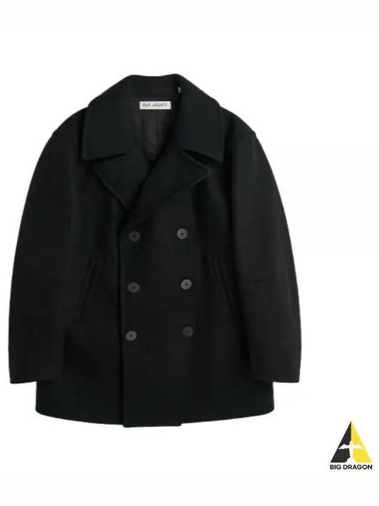 Coat PEACOAT Black Opulent Melton M4231PBO Peacoat - OUR LEGACY - BALAAN 2