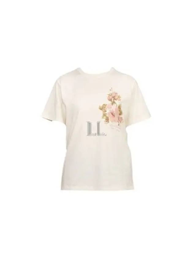 Bassano Cotton Short Sleeve T-Shirt Ivory - MAX MARA - BALAAN 2