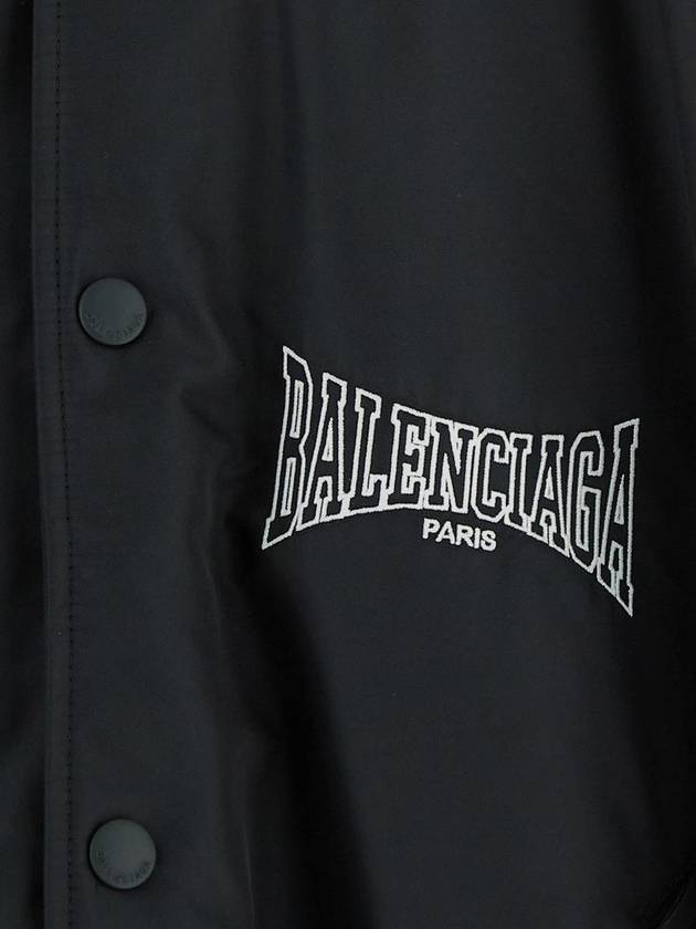 Boxing Varsity Bomber Jacket Black - BALENCIAGA - BALAAN 4