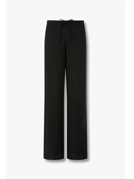 Women s String Waist Criss Pants Black - DRIES VAN NOTEN - BALAAN 1