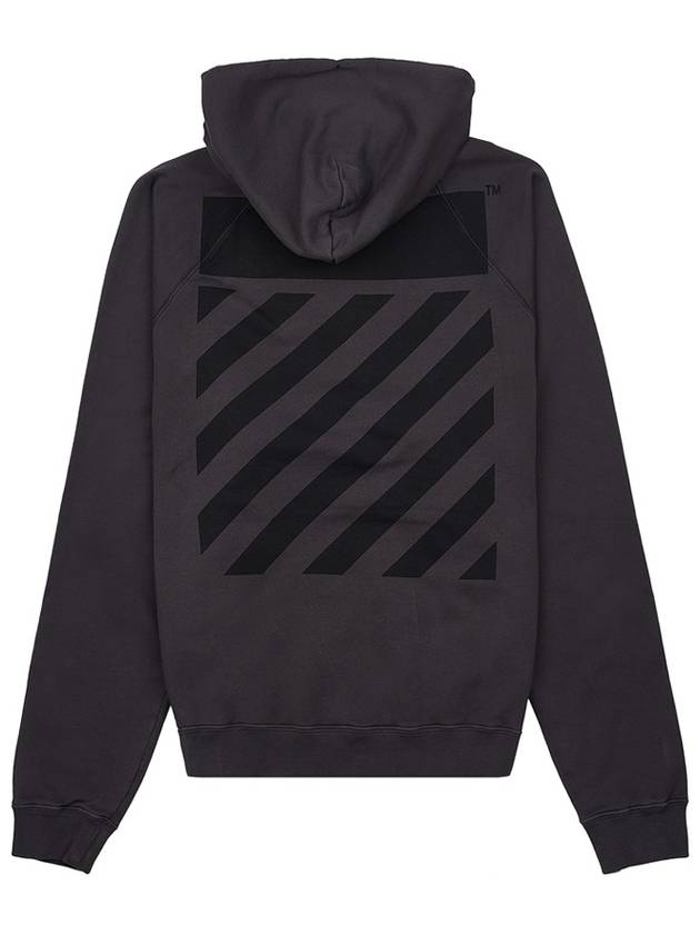 Diag Striped Cotton Hoodie Grey - OFF WHITE - BALAAN 4