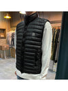 Men's Logo Patch Puffer Vest Black - STONE ISLAND - BALAAN 4