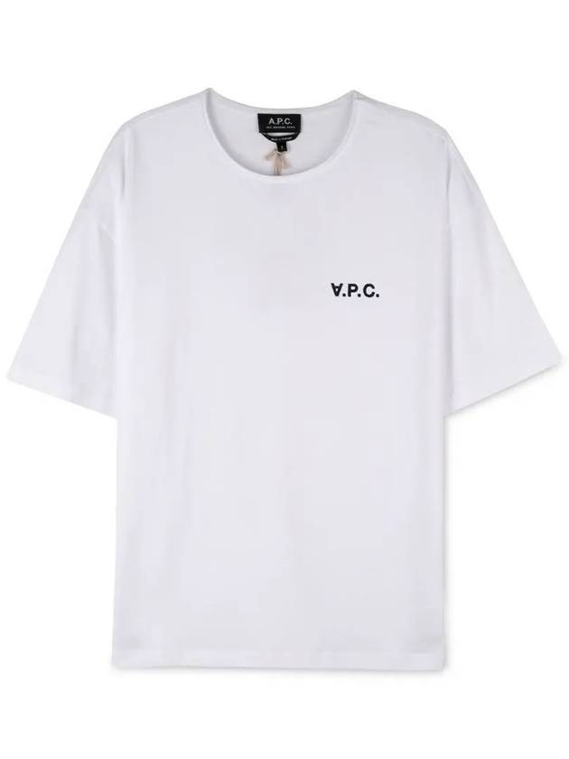 Karol Small Felt Logo Short Sleeve T-Shirt White - A.P.C. - BALAAN 1