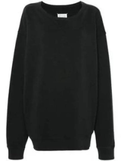 Invitation Print Cotton Sweatshirt Black - MAISON MARGIELA - BALAAN 2