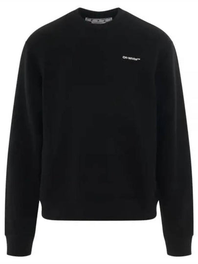 Wave Diag Logo Print Sweatshirt Black - OFF WHITE - BALAAN 2