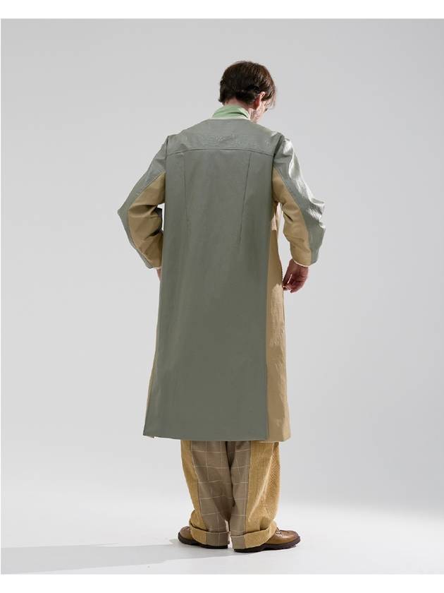 Men's 7ungs Eco Leather Coat Green - WHYSOCEREALZ - BALAAN 7